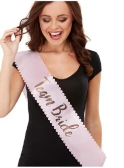 Banda "Team Bride" Rosa Para Mujer