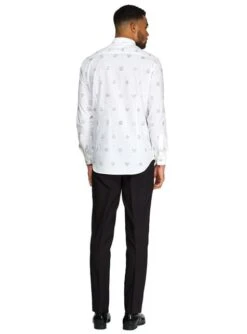 Camisa Navideña Blanca "Icons" - Opposuits -Funidelia camisa de christmas icons opposuits para hombre 2