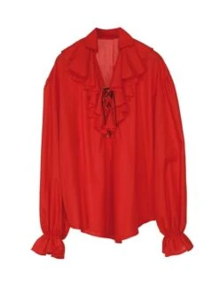 Camisa Roja De Pirata Para Mujer -Funidelia camisa roja de pirata para mujer 1