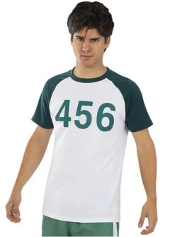 Camiseta El Juego Del Calamar Nº 456 - Oficial Netflix -Funidelia camiseta el juego del calamar n 456 oficial netflix 1 5