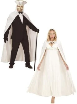 Capa De Terciopelo Blanca Para Adulto -Funidelia capa de terciopelo blanca para adulto 1