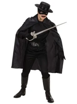 Capa Negra Fina Infantil