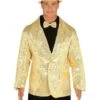 Chaqueta De Lentejuelas Doradas Para Hombre -Funidelia chaqueta de lentejuelas doradas para hombre
