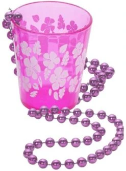 Collar Con Chupito Rosa -Funidelia collar con chupito rosa 1