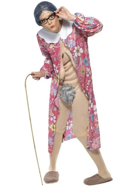 Disfraz De Abuela Exhibicionista 3 Disfraz De Abuela Exhibicionista