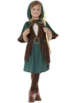 Disfraz De Arquera Del Bosque Para Niña