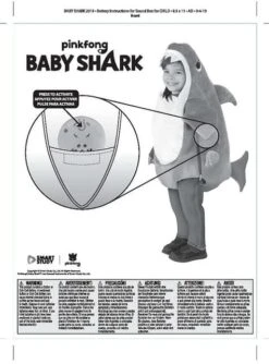 Disfraz De Baby Shark Para Niños -Funidelia disfraz de baby shark para ninos 1 2