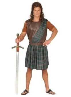 Disfraz De Bárbaro Escocés Para Hombre