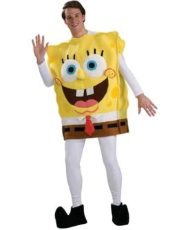 Disfraz De Bob Esponja Deluxe Para Adulto