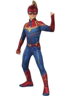 Disfraz De Capitana Marvel Para Niña