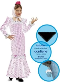 Disfraz De Chulapa Blanco Infantil