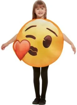 Disfraz De Emoji Beso De Corazón Infantil