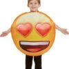 Disfraz De Emoji Sonriente Con Ojos De Corazón Infantil -Funidelia disfraz de emoji sonriente con ojos de corazon infantil