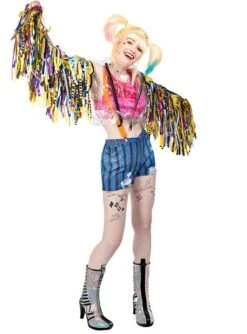 Disfraz De Harley Quinn Con Flecos - Birds Of Prey -Funidelia disfraz de harley quinn con flecos birds of prey 1 1