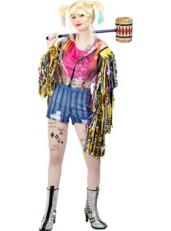 Disfraz De Harley Quinn Con Flecos Talla Grande - Birds Of Prey