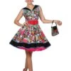 Vestido Pop Art Pin Up Para Mujer -Funidelia disfraz de pop art elegante para mujer