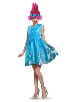 Disfraz De Poppy Trolls Deluxe Para Mujer