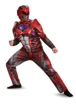 Disfraz De Power Ranger Rojo Movie Musculoso Para Adulto