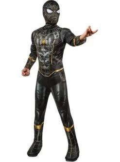 Disfraz De Spiderman Negro Y Dorado Para Niño - Spider-Man 3