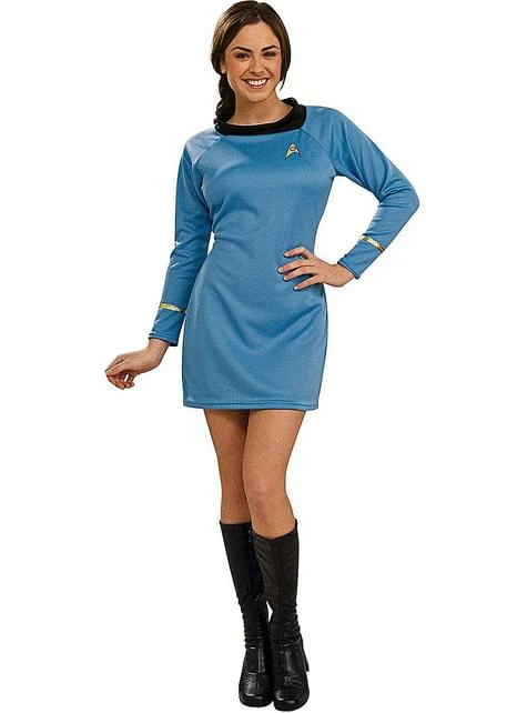 Disfraz De Star Trek Deluxe Azul Para Mujer 3 Disfraz De Star Trek Deluxe Azul Para Mujer