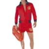 Disfraz De Socorrista Rojo Para Hombre - Los Vigilantes De La Playa