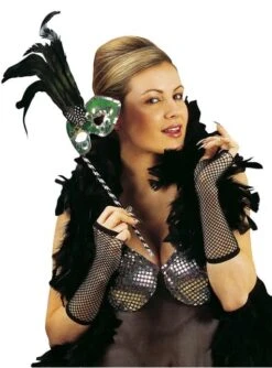 Guantes De Red Sin Dedos Para Mujer -Funidelia guantes de red sin dedos para mujer 1