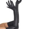 Guantes Negros Efecto Cuero -Funidelia guantes negros efecto cuero