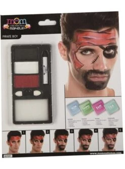 Maquillaje De Pirata Rojo Para Adulto