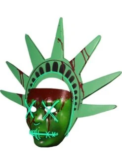 Máscara De Estatua De La Libertad La Purga -Funidelia mascara de estatua de la libertad la purga 1