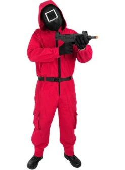 Máscara El Juego Del Calamar Cuadrado - Oficial Netflix -Funidelia mascara el juego del calamar cuadrado oficial netflix 1 4