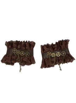 Muñequeras Steampunk Con Engranajes Para Adulto