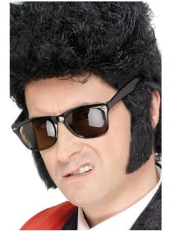 Patillas Disfraz Años 50 -Funidelia patillas de teddy boy negras 1