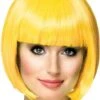 Peluca Corta Amarilla Para Mujer -Funidelia peluca corta amarilla para mujer