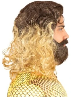 Peluca De Aquaman Con Barba Para Adulto -Funidelia peluca de aquaman con barba para adulto 1 4
