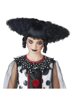 Peluca De Payasa Del Terror Negra
