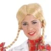 Peluca De Trenzas Rubia -Funidelia peluca de trenzas rubia