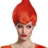Peluca De Trolls Roja Para Adulto