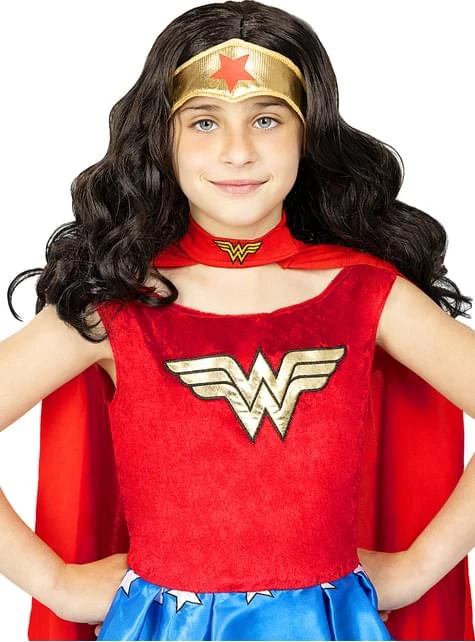 Peluca De Wonder Woman Para Niña 3 Peluca De Wonder Woman Para Niña