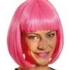 Peluca Media Melena Rosa -Funidelia peluca media melena rosa