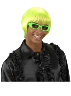 Peluca Rave Verde Fluorescente -Funidelia peluca rave verde fluorescente 1
