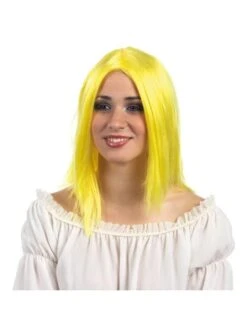Peluca Rubia Neón Para Mujer -Funidelia peluca rubia neon para mujer 1