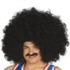 Peluca Súper Gigante Negra De Rizos -Funidelia peluca super gigante negra de rizos