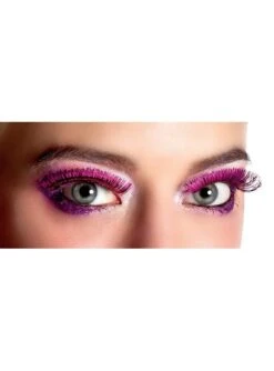 Pestañas Rosas Metalizadas Para Mujer