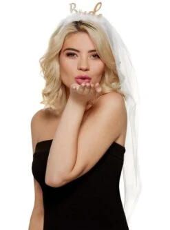 Tiara Con Velo "Bride" Para Mujer