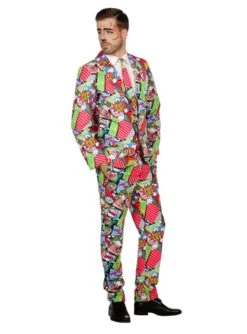 Traje Con Diseño De Pop Art -Funidelia traje de arte pop para hombre 3