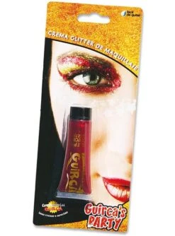 Tubo De Maquillaje Glitter Rojo 20 Cc.