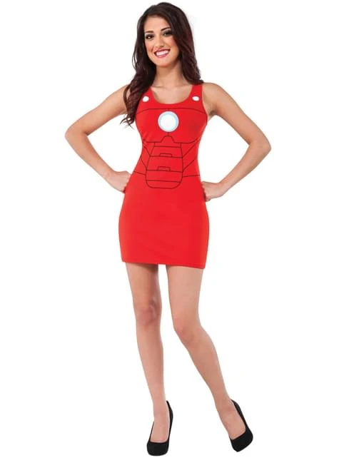 Vestido Disfraz Iron Man Para Mujer 3 Vestido Disfraz Iron Man Para Mujer